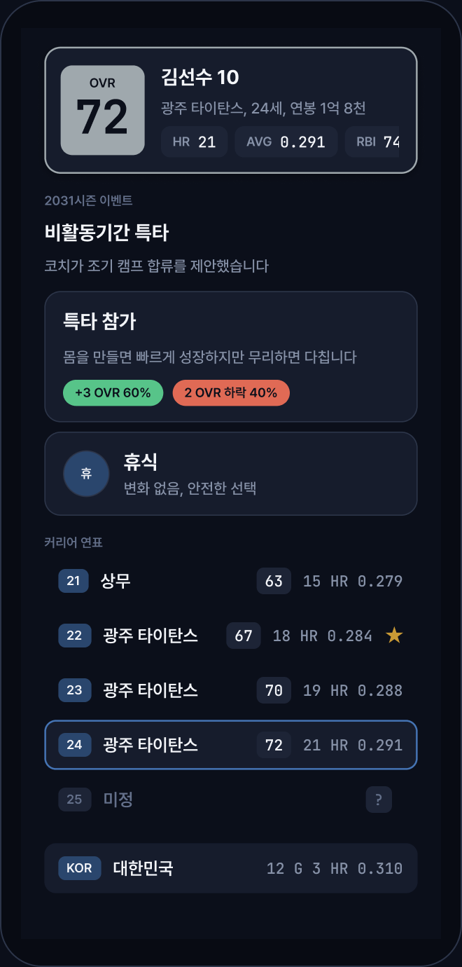확률이 표시된 이벤트 화면
